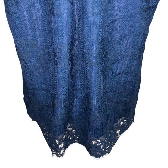 Valerie Stevens Women's Size XL Sleeveless Top Lace Overlay Pleated Eyelash Lace - Picture 8 of 9